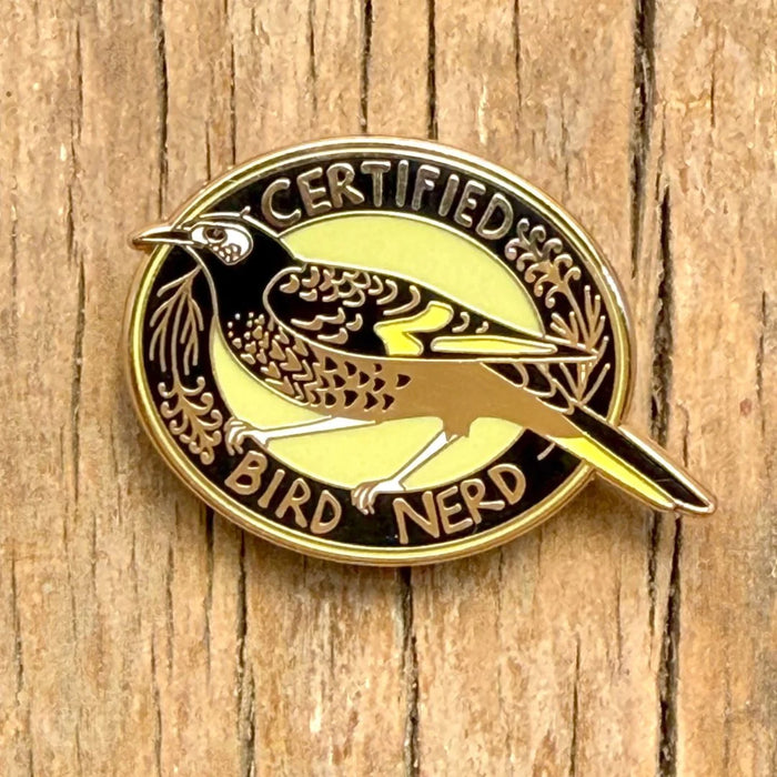 Bridget Farmer - Enamelled Lapel Pin - Honeyeater
