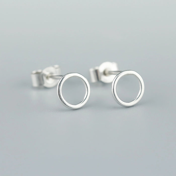 Ayana Jewellery - Circle Studs - Sterling Silver