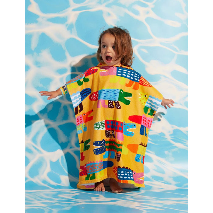 Halcyon Nights - Kids' Hooded Towel / Swim Poncho - Chomp