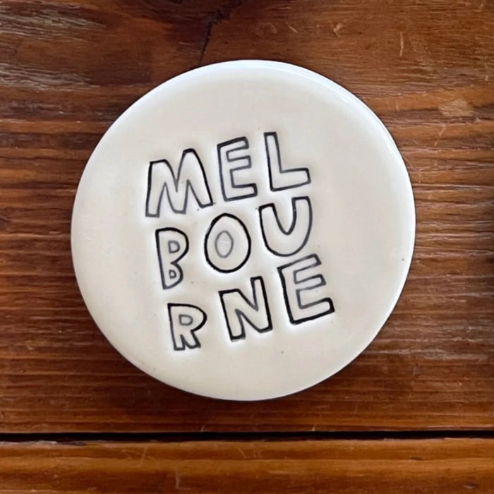 Paper Boat Press - Ceramic Round Magnet