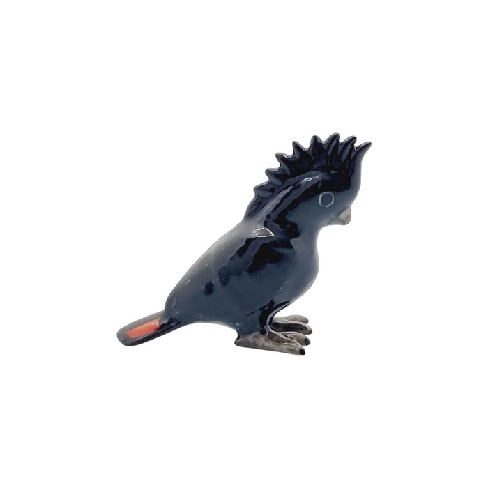 Ceramic Bird - Red Tailed Black Cockatoo