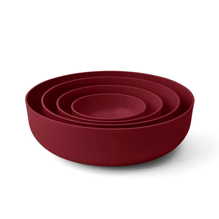 Styleware - 4 Piece Nesting Bowl Collection - Merlot