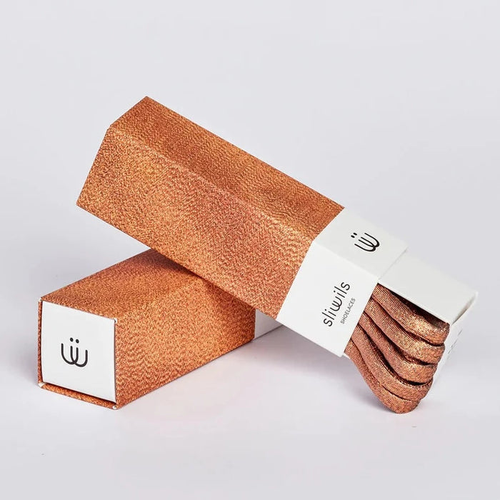 SLIWILS - Shoelaces - Metallic - Bronze