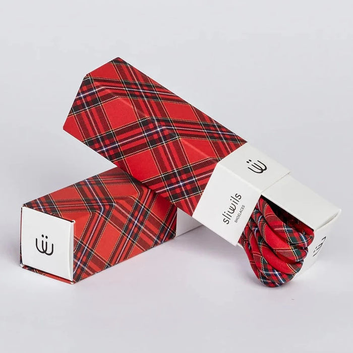 SLIWILS - Shoelaces - Tartan - London Red