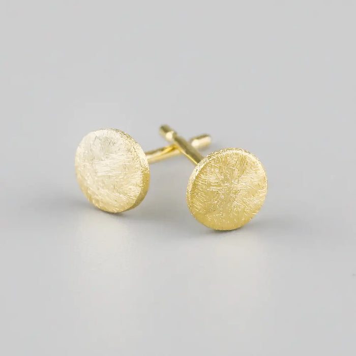 Ayana Jewellery - Disc Studs - Yellow Gold