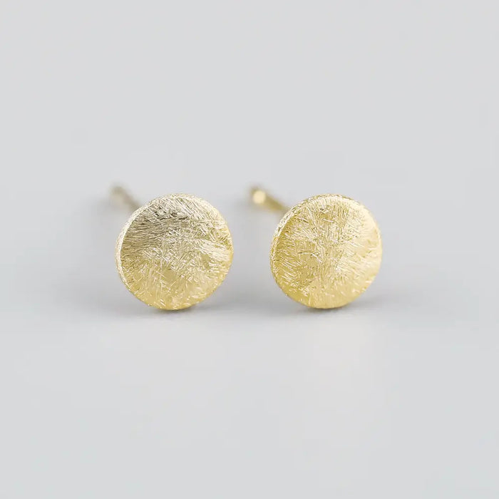 Ayana Jewellery - Disc Studs - Yellow Gold