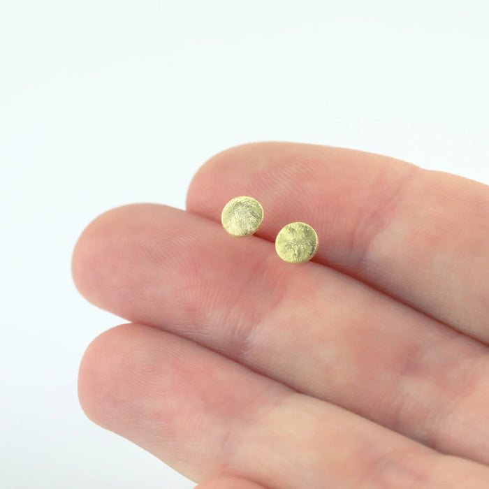 Ayana Jewellery - Disc Studs - Yellow Gold