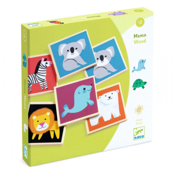 Djeco - Wooden Animal Memory Game