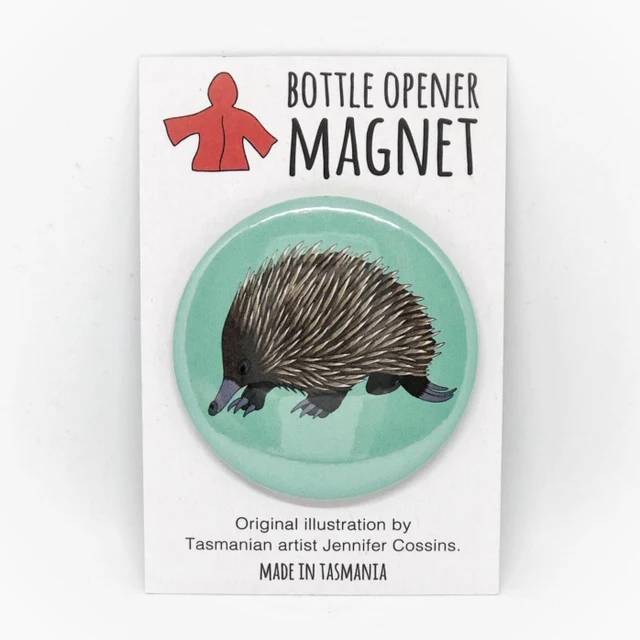 Red Parka - Bottle Opener Magnet - Echidna