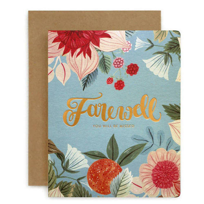 Bespoke Letterpress - Farewell Card - Folk