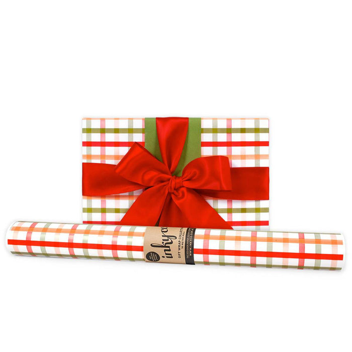 Inky Co - Christmas Gloss Roll Wrap - Festive Plaid