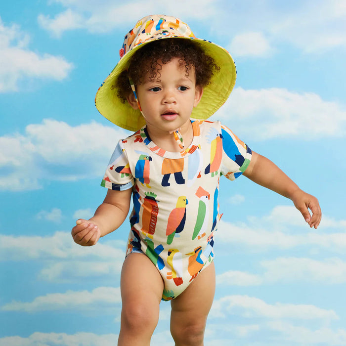 Halcyon Nights - Baby Sun Hat - Flamin' Galahs