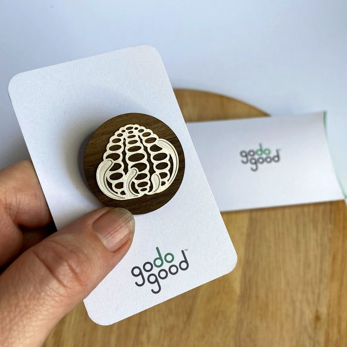 Go Do Good - Brooch - Banksia