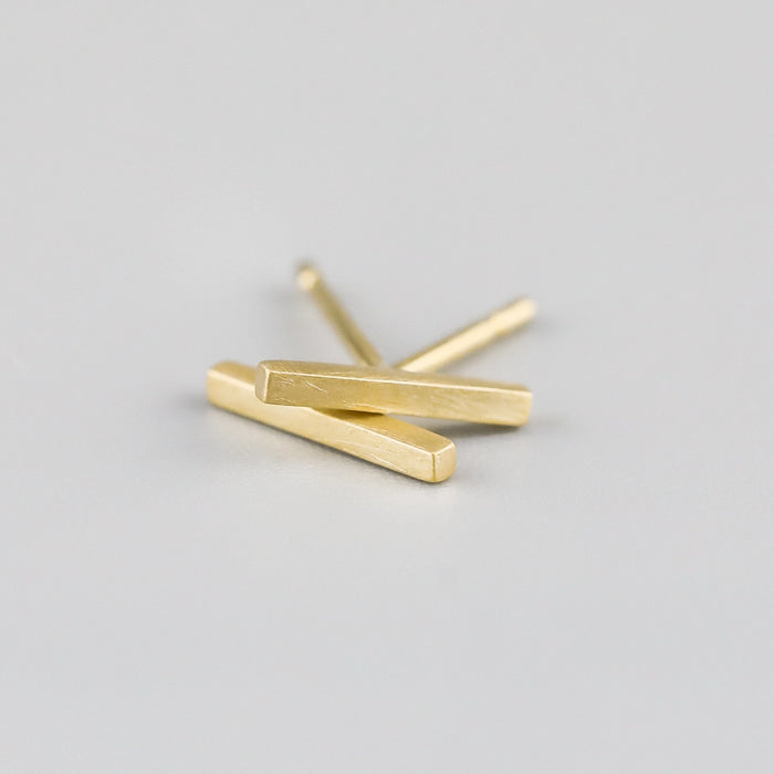 Ayana Jewellery - Linear Studs - Yellow Gold