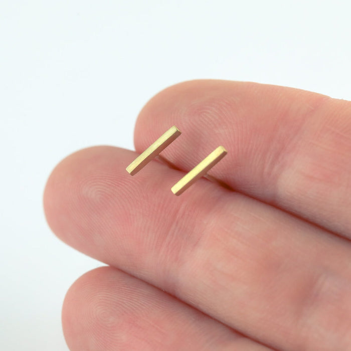 Ayana Jewellery - Linear Studs - Yellow Gold