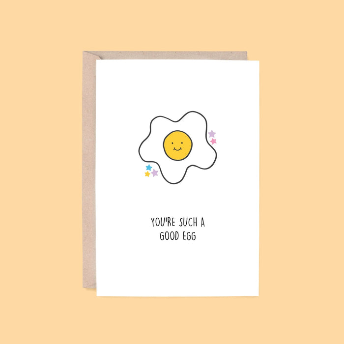 Hey Hunny - Funny Punny Greeting Card - Good Egg