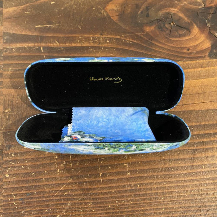 Plumeria - Hard Glasses Case with Microfibre Cloth - Monet - Waterlilies 1916