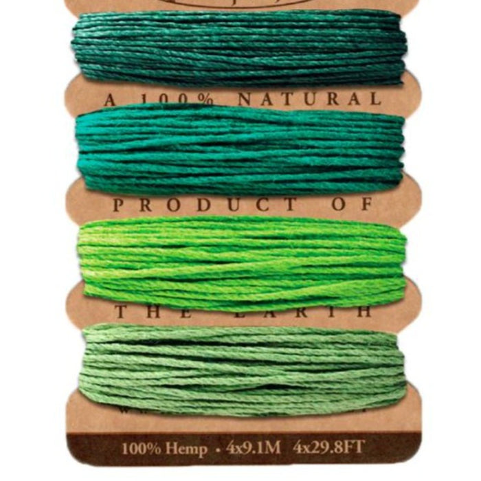 Hemptique - Hemp Twine Card - Emerald