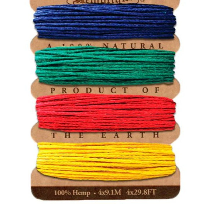 Hemptique - Hemp Twine Card - Topaz