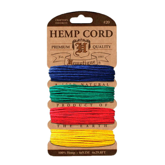 Hemptique - Hemp Twine Card - Topaz