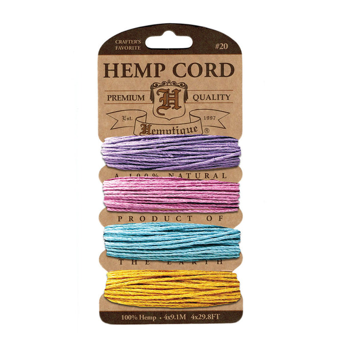 Hemptique - Hemp Twine Card - Pastel