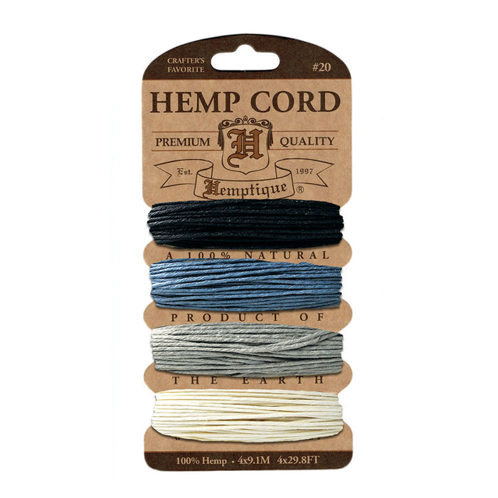 Hemptique - Hemp Twine Card - Onyx