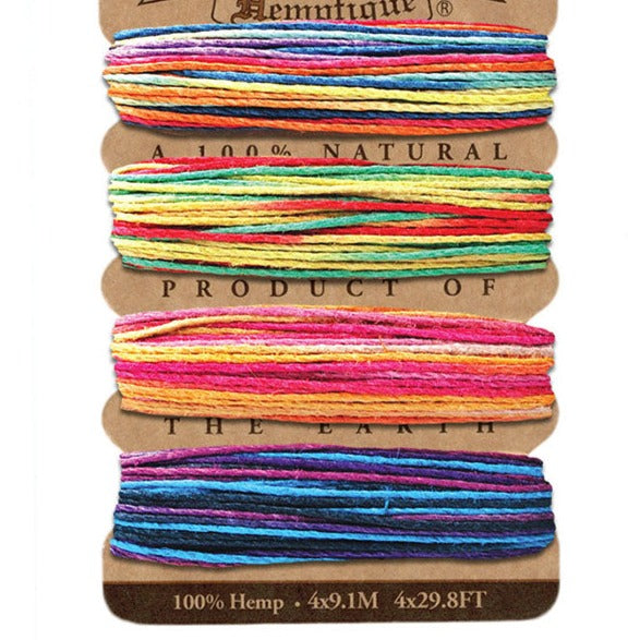 Hemptique - Hemp Twine Card - Variegated 3