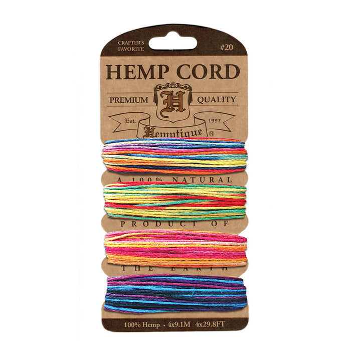 Hemptique - Hemp Twine Card - Variegated 3