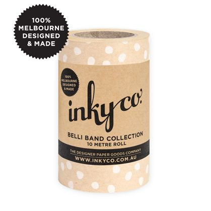 Inky Co - Belli Band - Pebbles White Kraft