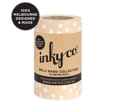 Inky Co - Belli Band - Pebbles White Kraft