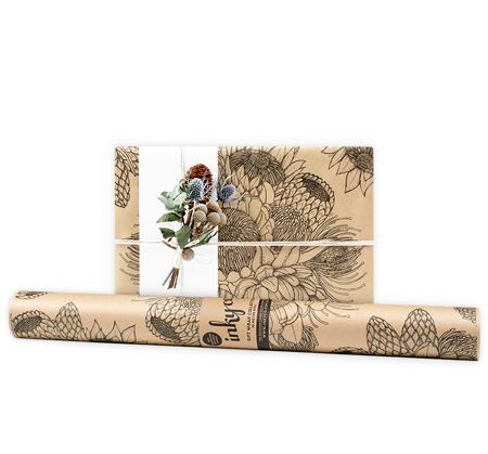 Inky Co - Kraft Roll Wrap - Flower Tribe