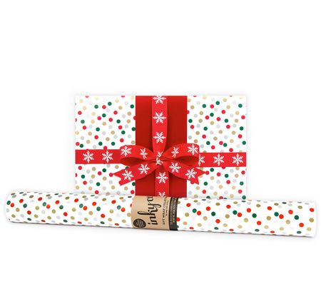 Christmas Gloss Roll Wrap - Confetti Xmas