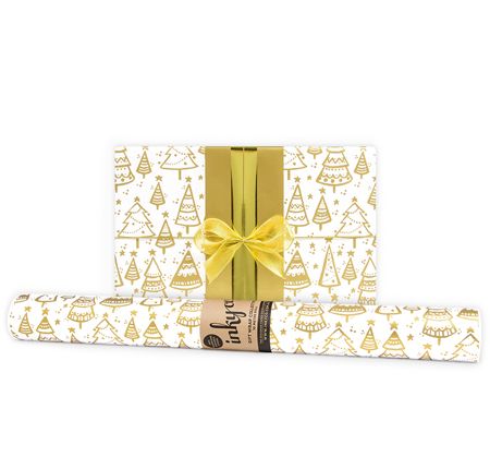 Inky Co - Christmas Gloss Roll Wrap - Kerstbloom Gold