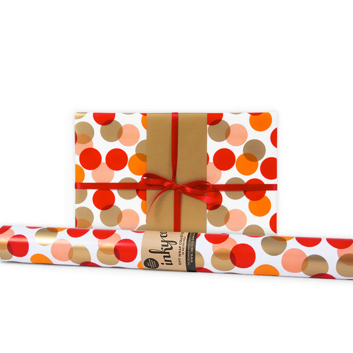 Inky Co - Gloss Roll Wrap - Dottie Red FSC