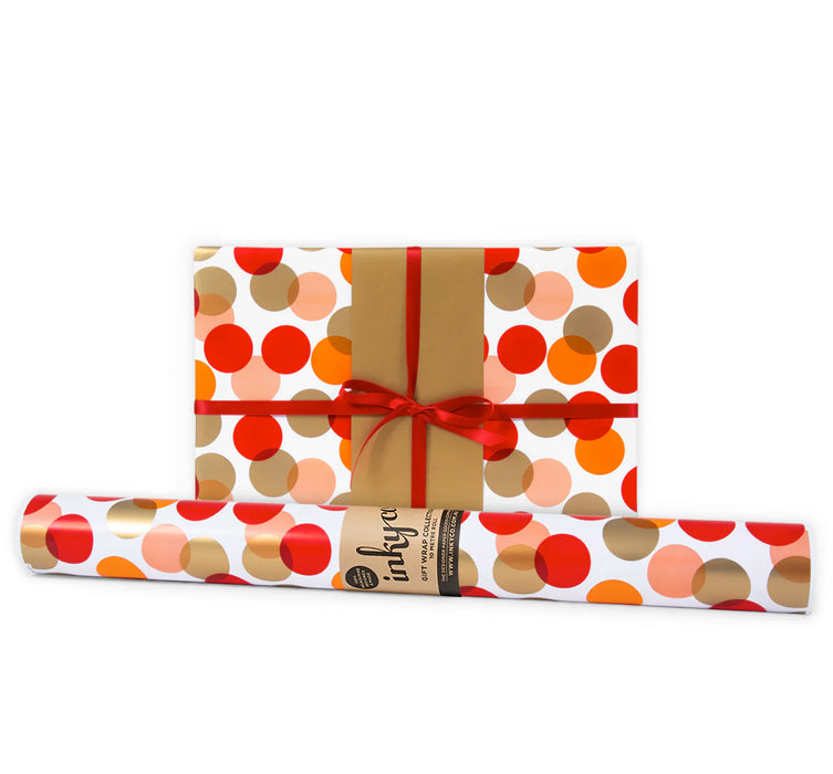 Inky Co - Gloss Roll Wrap - Dottie Red FSC