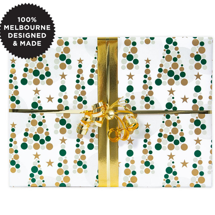 Inky Co - Christmas Matte Roll Wrap - A Very Special Xmas Green