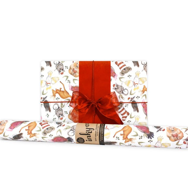 Inky Co - Christmas Matte Roll Wrap - Bush Xmas