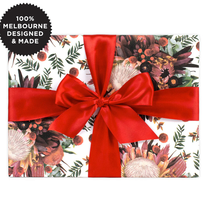 Inky Co - Christmas Matte Roll Wrap - Xmas Bouquet 5M