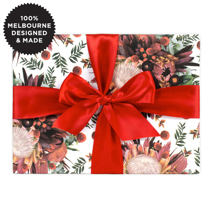 Inky Co - Christmas Matte Roll Wrap - Xmas Bouquet 5M
