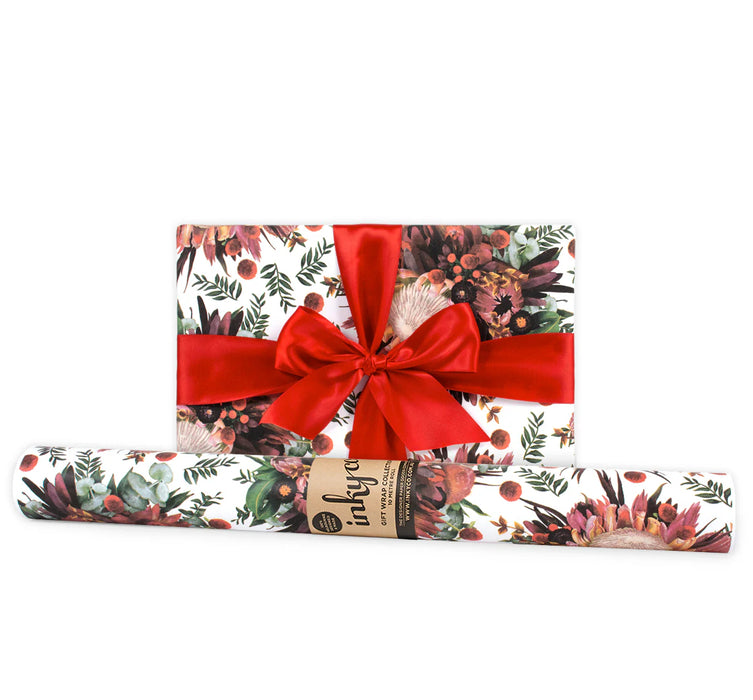 Inky Co - Christmas Matte Roll Wrap - Xmas Bouquet 5M