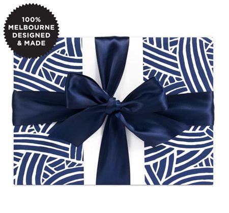 Inky Co - Matte Roll Wrap - Weave Indigo