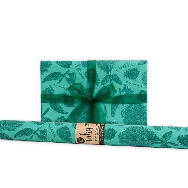 Inky Co - Christmas Matte Roll Wrap - Mighty Pine - Green