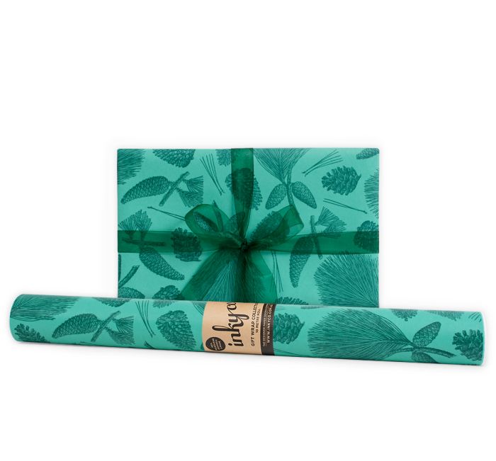 Inky Co - Christmas Matte Roll Wrap - Mighty Pine - Green