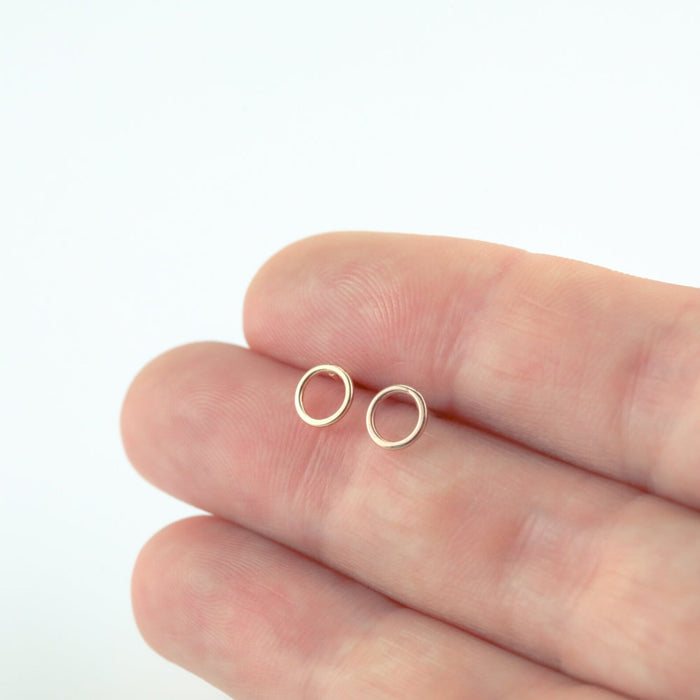 Ayana Jewellery - Circle Studs - Rose Gold