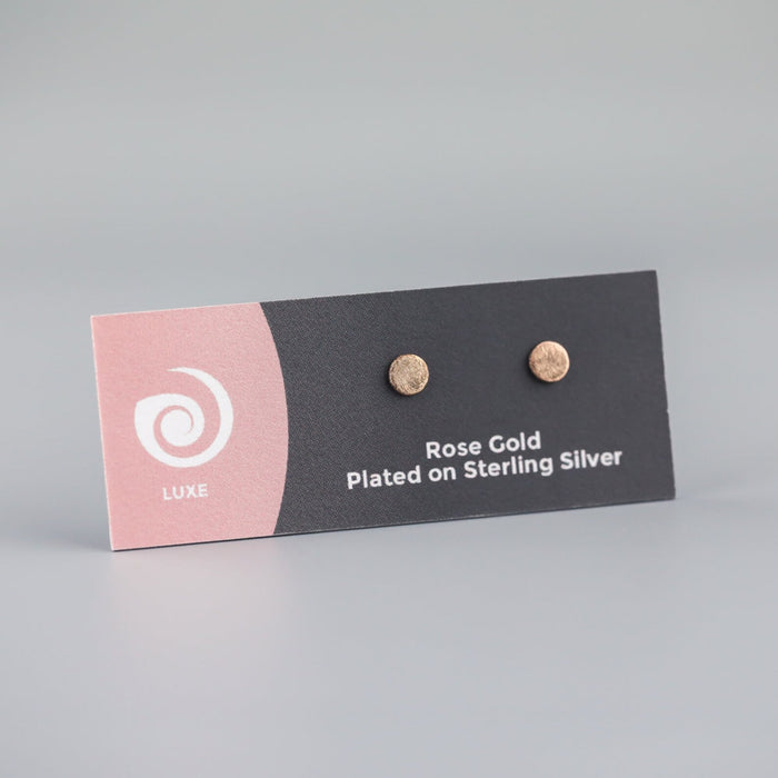 Ayana Jewellery - Disc Studs - Rose Gold