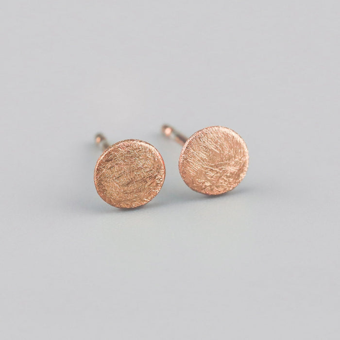 Ayana Jewellery - Disc Studs - Rose Gold