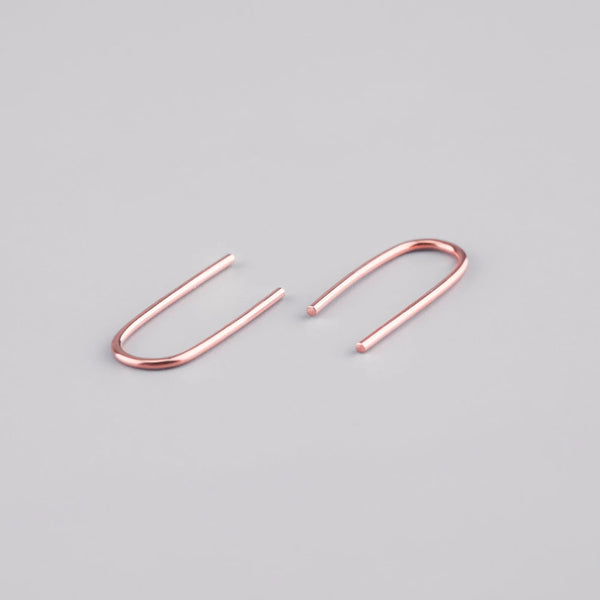 Ayana Jewellery - Thread Through Earrings - Rose Gold