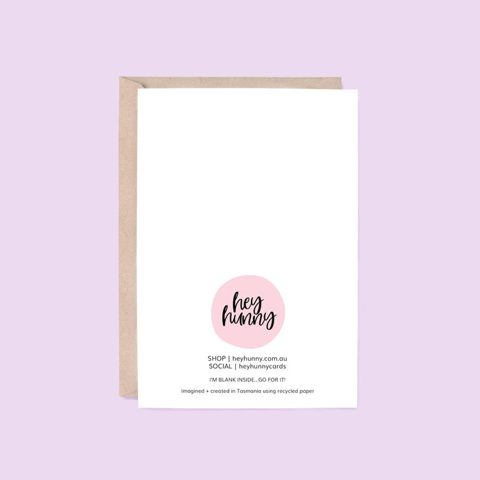 Hey Hunny - Funny Punny Birthday Card - Purr-Fect