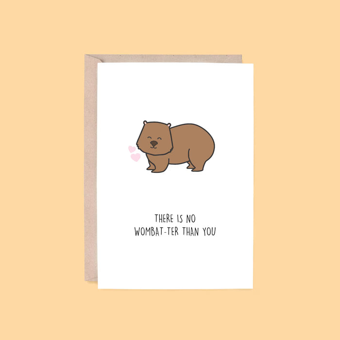 “Hey Hunny - Funny Punny Birthday Card -No Wombat-ter