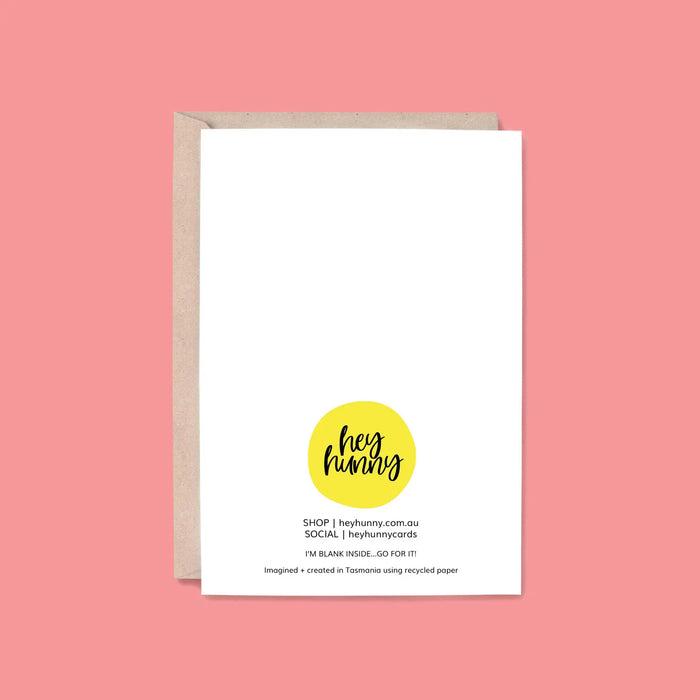 Hey Hunny - Funny Punny Christmas Card - Kangaroo - Jingle Hop
